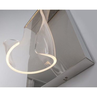 Maxlight Silk - wandverlichting - 25 x 10 x 40 cm - 2,4W LED incl. - chroom
