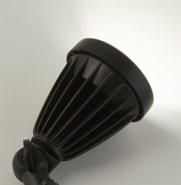 Searchlight Spikey II - grondspot op piek - 14 x 46 cm - 12W LED incl. - IP54 - zwart