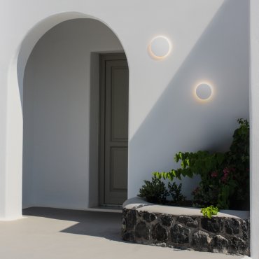 Nova Luce Copper - buiten wandverlichting - Ø 13,5 x 4 cm - 7W LED incl. - IP65 - wit
