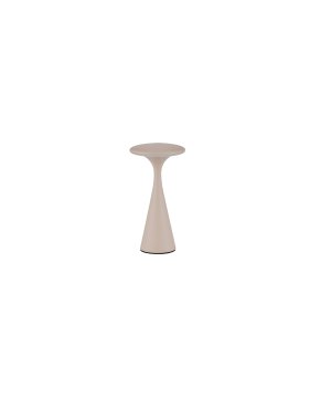 Nova Luce Grigio - oplaadbare tafellamp buiten - Ø 10,1 x 19,7 cm - IP54 - zand