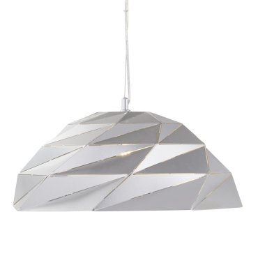 Searchlight Origami - hanglamp - Ø 47 x 150 cm - zilver