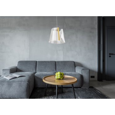Maxlight Seda - hanglamp - Ø 31 x 146 cm - 8W LED incl. - goud