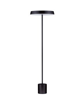 Nova Luce Vetro - vloerlamp - Ø 40 x 136 cm - 33W  LED incl. - mat zwart