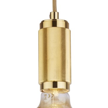 Searchlight - hanglamp - Ø 10 x 300 cm - goud