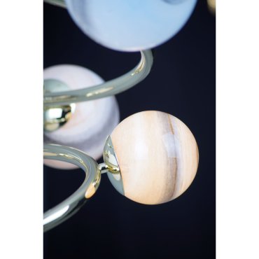Maxlight Cosmos - hanglamp - Ø 64 x 117 cm - goud