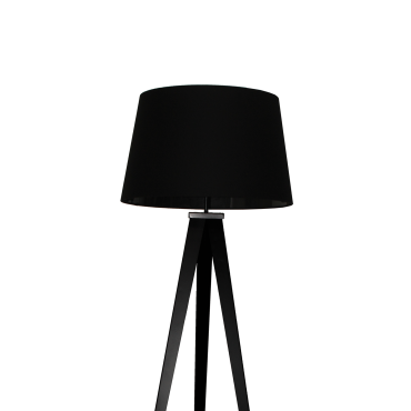 Artdelight Triad - staanlamp - 135 cm - zwart