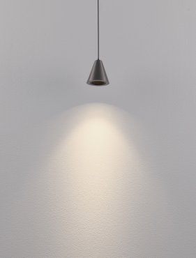 Nova Luce Irmos - hanglamp - Ø 6 x 191 cm - 5W LED incl. - zwart nikkel aluminium