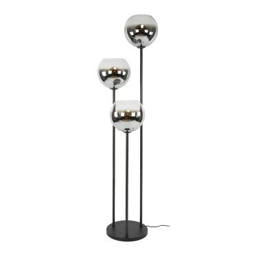 Vico Bubble Shaded 3L - vloerlamp - Ø 46 x 162 cm - zwart
