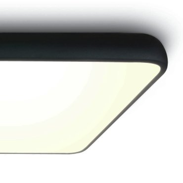 ONE Light LED Slim Line Plafo - plafondverlichting - 64 x 64 x 9 cm - 62W LED incl. - zwart