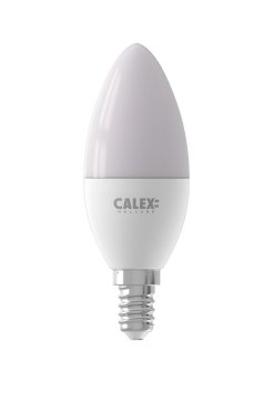 Calex Smart LED lamp - Ø 3,7 x 11,4 cm - E14 - 5W - dimfunctie en instelbare lichtkleur via app - RGB+W