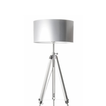 Artdelight Jewel - staanlamp - 150 cm - wit en chroom