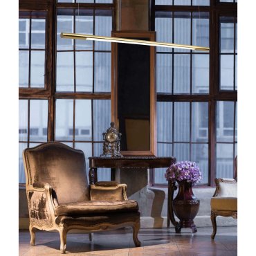 Maxlight Organic - hanglamp - 150 x 150 cm - 26W dimbare LED incl. - goud