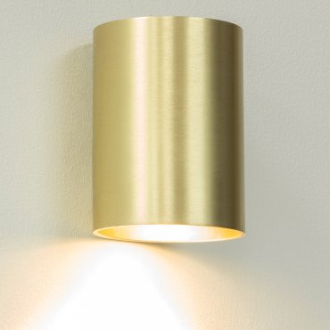 Artdelight Roulo1 - wandverlichting - Ø 6,4 x 9 cm - mat goud