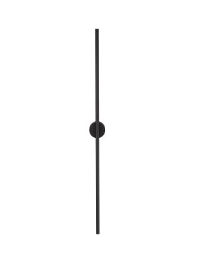 Nova Luce Aden - wandlamp - 1,5 x 7,3 x 90 cm - 15W LED incl. - IP44 - zandzwart