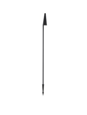 Nova Luce Mabel - tuinpaal op piek - Ø 7,8 x 150 x 7,8 cm - 9W LED incl. - IP54 - donker antraciet