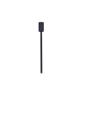 Nova Luce Ornos - plafondlamp - Ø 5 x 49,5 cm - 4W LED incl. - zandzwart