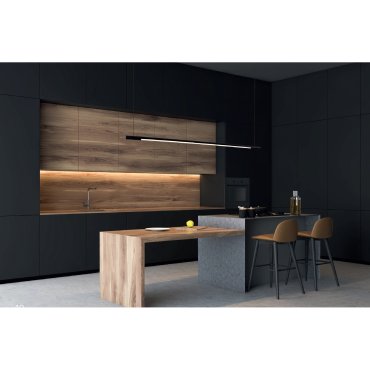 Maxlight Organic - hanglamp - 150 x 3 x 140 cm - 26W LED incl. - zwart