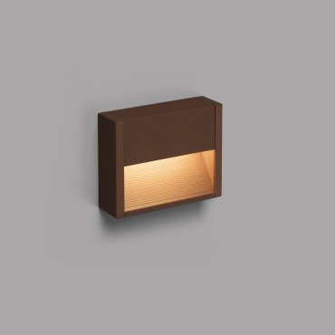 Faro Grada - wandverlichting - 15,7 x 4,6 x 12,8 cm - 3W LED incl. - IP54 - roestbruin