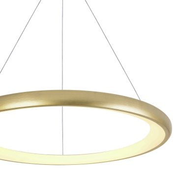 ONE Light LED Pendant Rings - hanglamp - Ø 61 x 120 cm - 50W LED incl. - geborsteld messing