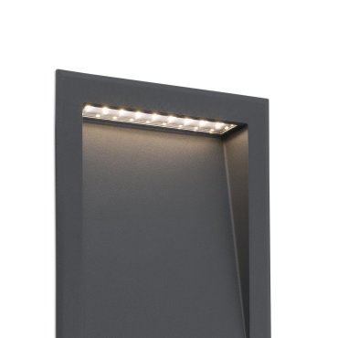 Faro Soun - inbouw wandverlichting - 19,3 x 7,3 x 23,8 cm - 8W LED incl. - IP65 - donkergrijs