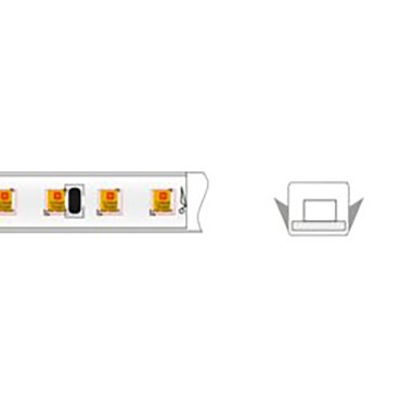 Klus LED strip - 0,7 cm breed, 500cm lengte - 24Vdc - dimbaar - 9,1W LED per meter - 196 LEDs per meter - IP65