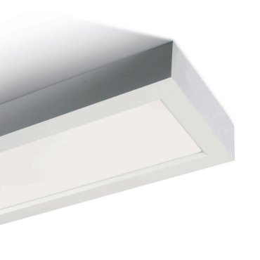 ONE Light LED Die Cast Panel - plafondverlichting - 120 x 14,5 x 5 cm - 40W LED incl. - IP40 - wit - warm witte lichtkleur