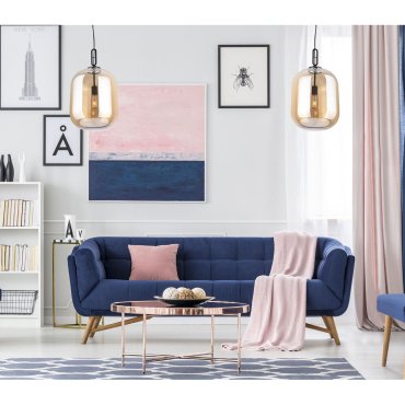 Maxlight Honey - hanglamp - Ø 30 x 150 cm - amber