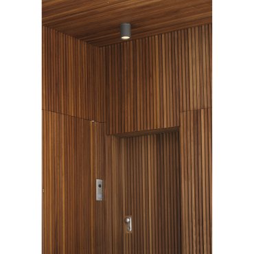 Faro Tasa - opbouwspot 1L - Ø 11 x 14 cm - IP44 - donkergrijs