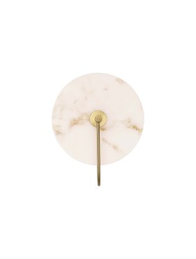 Nova Luce Maru - wandlamp - Ø 30 x 11,5 cm - 6W LED incl. - messing goud
