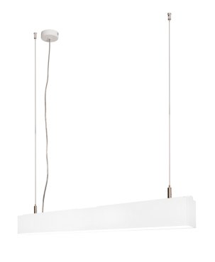 Lichtkoning Linear - hanglamp - 57 x 5 x 200 cm - 18W LED incl. - wit - warm witte lichtkleur