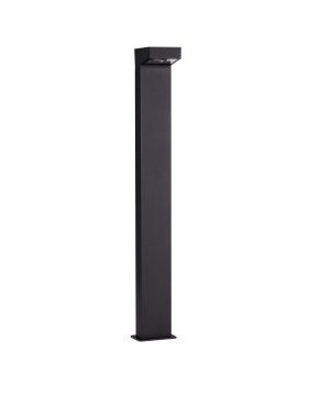 Nova Luce Rob - tuinpaal - 13 x 90 x 15 cm - 13W LED incl. - IP65 - zandzwart