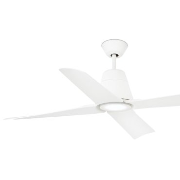 Faro Typhoon - plafondventilator met licht en afstandsbediening - Ø 130 cm - 16W LED incl. - IP44 - wit