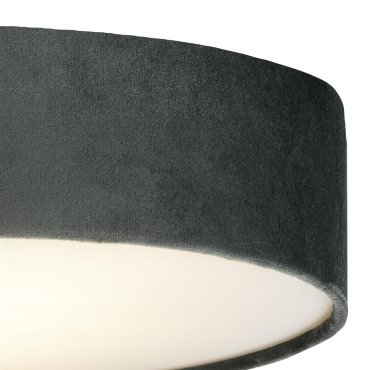 Searchlight Drum - plafondlamp - Ø 50 x 10 cm - grijs