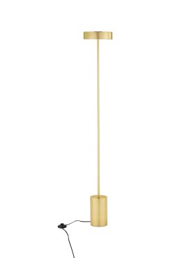 Nova Luce Thea - vloerlamp - Ø 20 x 135 cm - 17W  LED incl. - messing goud