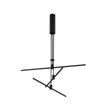 Nova Luce Fedon - magnetische lineaire structuur - 80 x 110 cm - 100W LED incl. - zandzwart