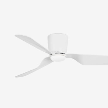 Faro Pemba - plafondventilator met licht en afstandsbediening - Ø 132 cm - 16W LED incl. - wit