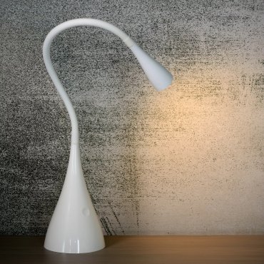 Lucide Zozy - tafellamp - Ø 11,2 x 48,5 cm - 4W LED incl. - 3 stappen dimbaar -wit