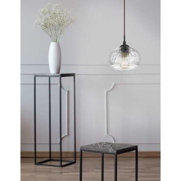 Nova Luce Devon - hanglamp - Ø 18 x 120 cm - transparant