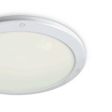 ONE Light Ultra Slim LED Panel Plafo - plafondverlichting - Ø 45 x 1,8 cm - 38W LED incl. - IP40 -  wit - warm witte lichtkleur