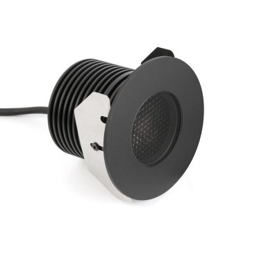 Faro Grund - ronde grondspot voor buiten - Ø 92 mm, Ø 68 mm inbouw - 13W LED incl. - IP67 - zwart