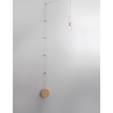Nova Luce Marce - hanglamp - 12 x 14,5 x 400 cm - 5W LED incl. - goud en transparant
