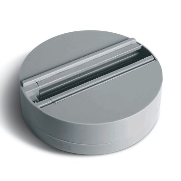 ONE Light Square Track Surface - opbouwvoet voor trackspots - 3-fase railsysteem - Ø 11,2 cm - 6A - grijs