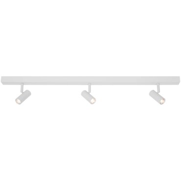 Nordlux Omari - opbouwspots 3L - 12 x 78 cm - 3 stappen dimmer - 3x 3,2W LED incl. - wit