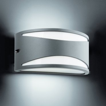 Faro Bonn - wandverlichting - 25 x 13,5 x 12 cm - IP44 - donkergrijs