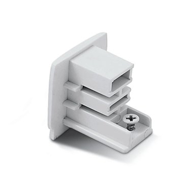 ONE Light Square Track Accessories - eindkapje- 3-fase railsysteem - wit