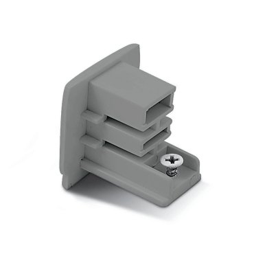 ONE Light Square Track Accessories - 3-fase railsysteem - eindkapje - grijs