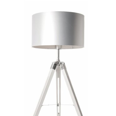 Artdelight Jewel - tafellamp - Ø 35 x 67 cm - wit en chroom