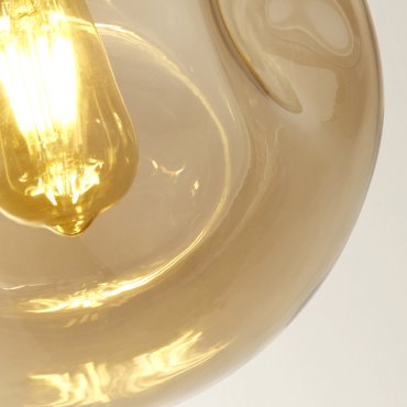 Searchlight Punch - hanglamp - 121 x 120 cm - zwart en champagne