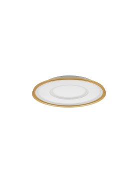 Nova Luce Figin - plafondlamp met afstandsbediening- Ø 60 x 6,5 cm - 49W dimbare LED incl. - zandgoud