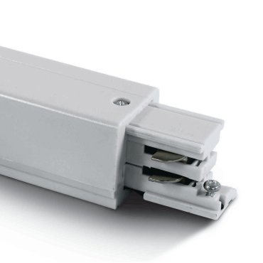 ONE Light Square Track Accessories - startvoeding rechts - 3-fase railsysteem - 16A - wit